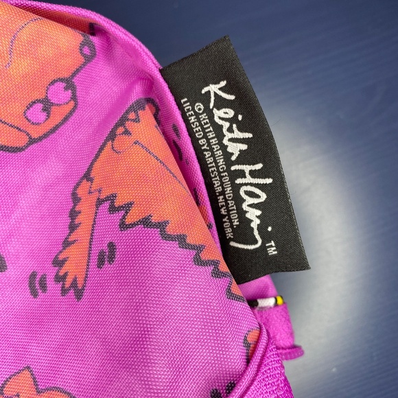 BAGGU Medium Go Pouch Keith Haring Dog Print NWOT - Picture 6 of 9